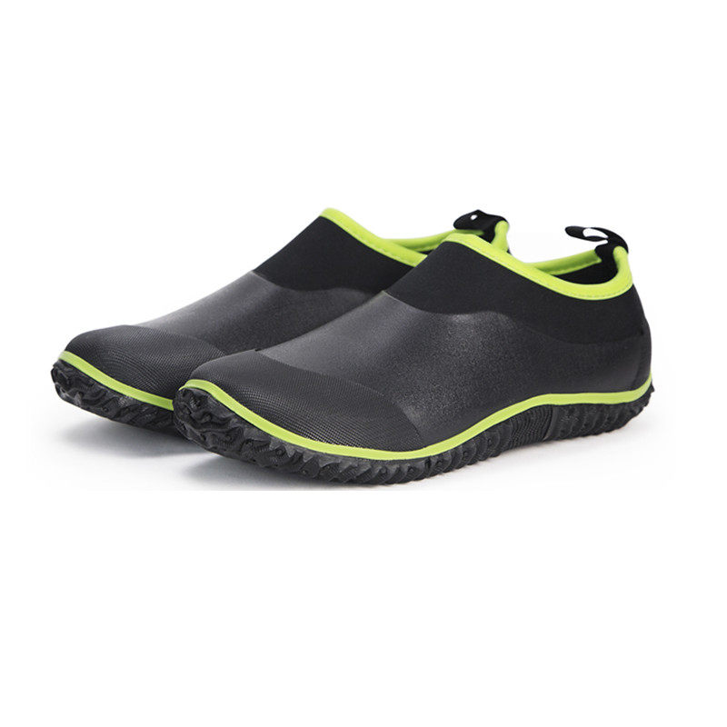 Hellozebra Japanese rain shoes Men's fishing water shoes Waterproof galoshes non-slip rubber low-top moto rain boots