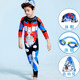 Children's swimsuit boy one-piece long-sleeved trousers surfing swimsuit small, medium and big children's student baby quick-drying sunscreen swimsuit