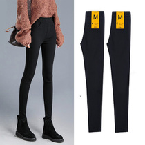 Underpants Woman Spring Autumn Season Plus Suede Outwear Tight Pants Black slim fit high waist elastic Magic pants lengthened Little footed pants