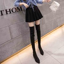 Half Body Dress Spring Woman 2022 New Thickened High Waist A Character Dress Student 100 Hitch Pants Skirt and a plexant skirt short dress