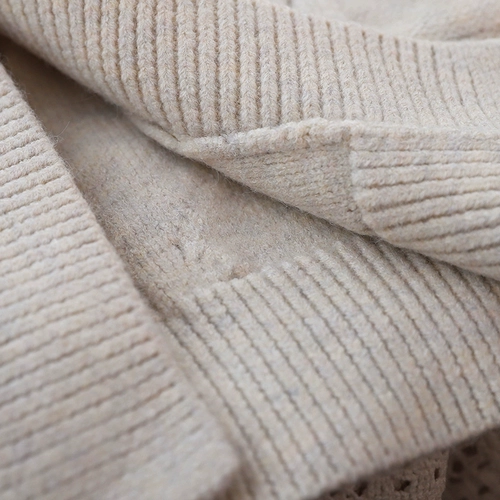 Шерстяной осенний кардиган, демисезонный лонгслив, свитер, куртка, свободный крой, коллекция 2022, V-образный вырез