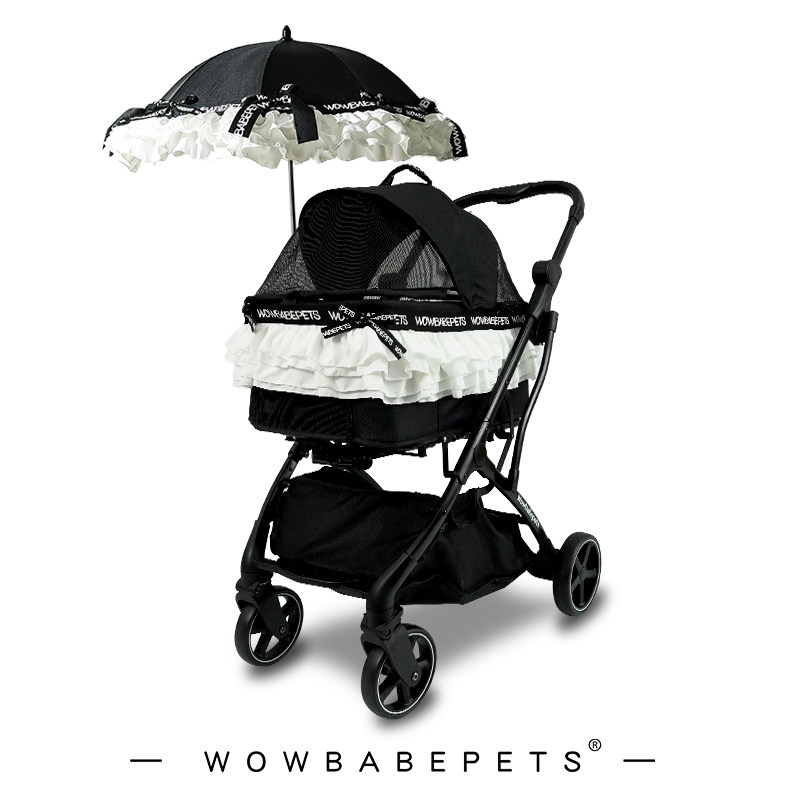 WOWBABEPETS snow-capped small and medium-sized pets light can be folded cart pooch Kitty Outdoor Trips