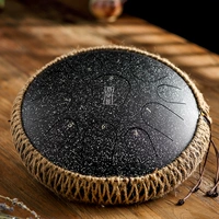 Титановая сталь 11 звуковые пятна черная/барабанная барабанная рама