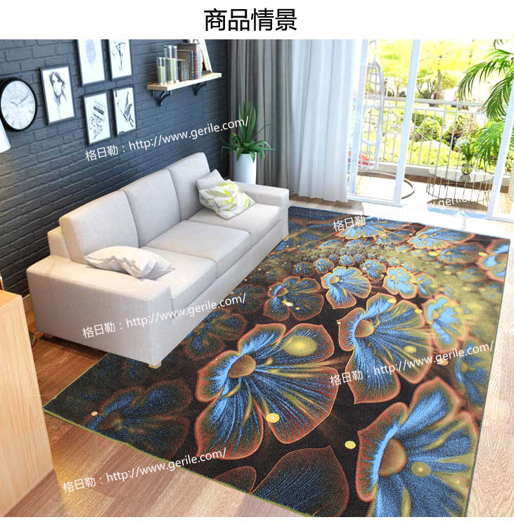New Mongolia Erdandt Water Wash Fine Wool Wrap Living Room Decorated Carpet Four-Blade Pattern