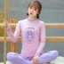 . Thu cô gái con trai quần áo cotton mùa thu mùa thu quần thiết lập cơ sở học sinh trung học trẻ bông áo len lót cao. 