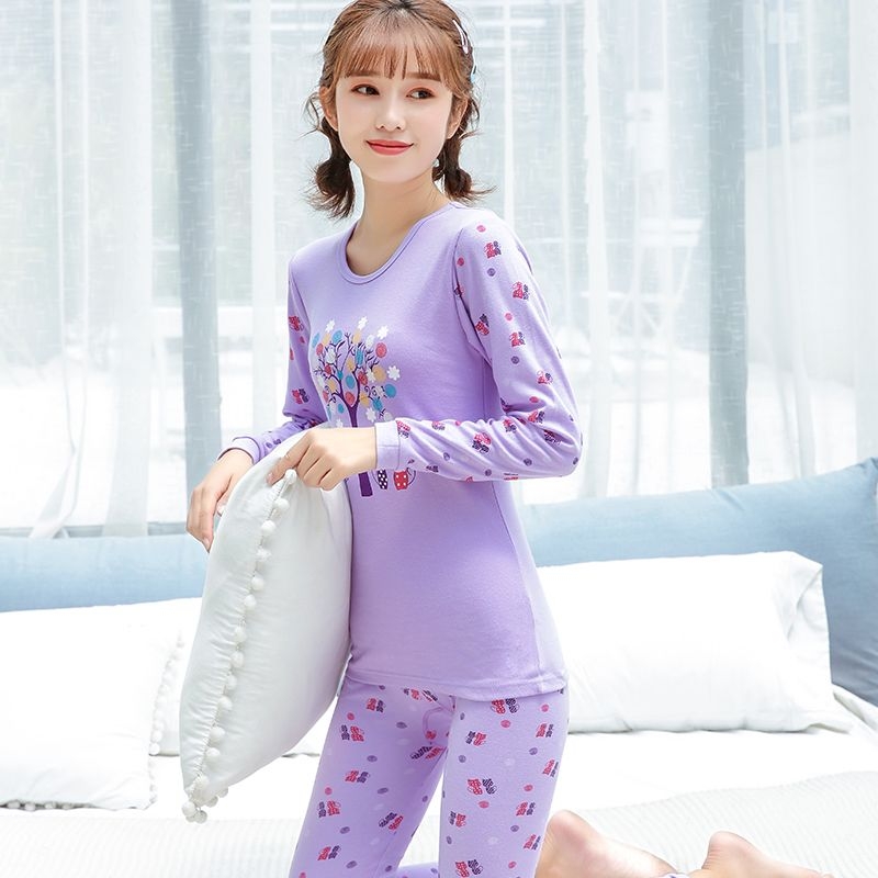 . Thu cô gái con trai quần áo cotton mùa thu mùa thu quần thiết lập cơ sở học sinh trung học trẻ bông áo len lót cao.