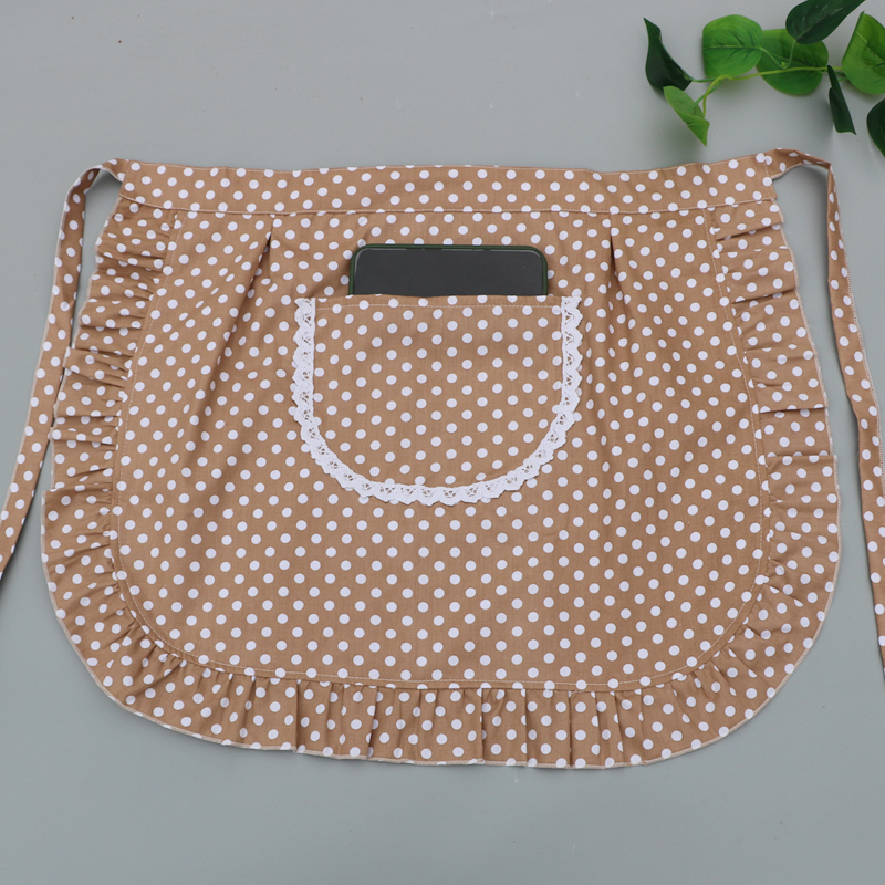 Apron Half-Length Pure Cotton Apron Waterproof and Oil-Proof Women's Kitchen-Specific Bib for Cooking Japanese Style Fashionable Short Half-Length Apron Half-Length Pure Cotton Apron Waterproof and Oil-Proof Women's Kitchen-Specific Bib for Cooking Japanese Style Fashionable Short Half-Length