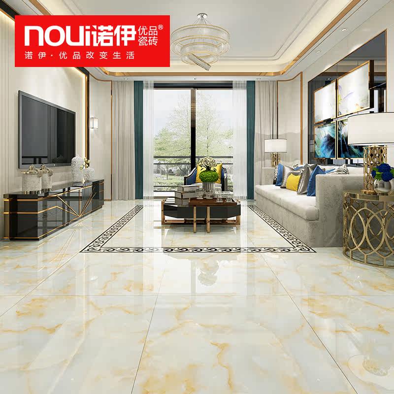 Foshan diamond ceramic tile modern living room bedroom 800X800 anti-slip abrasion resistant full ceramic floor tile