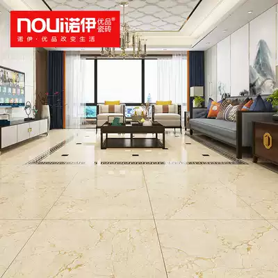 Yellow color full-body marble 800x800 living room dining room non-slip wear-resistant floor tile wall tiles bedroom Hall