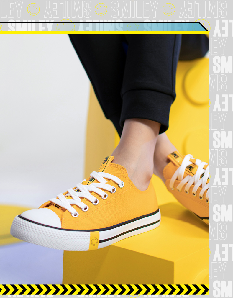 [Smiley tên chung] giày vải nữ đặc biệt bước 2019 hè và hè mới thời trang mới cười thoải mái giày đơn giản - Plimsolls giày thể thao chính hãng