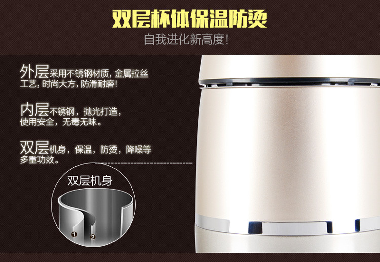 máy làm sữa hạt kangaroo Midea / Midea HJ13D11 304 thép không gỉ lót đa chức năng không cần lọc cảm ứng máy nấu sữa hạt ukoeo