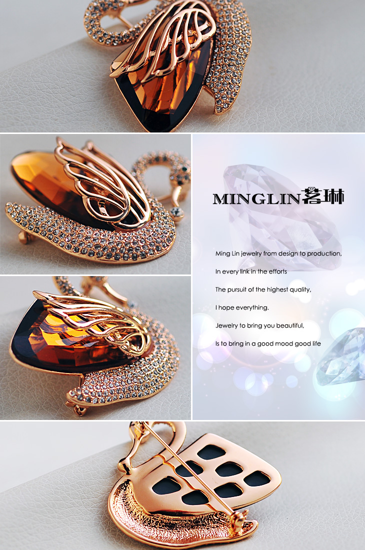 Broche femme en cristal autrichien - Ref 1187769 Image 14