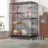 Cat Cage for Home Use, Indoor Cat Villa, Encrypted Folding Model, Large Double-Layer, Three-Layer, Four-Layer Cat House, Pet Cage