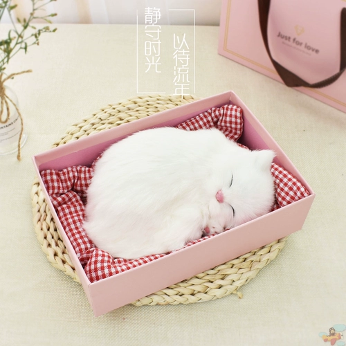 Реалистичная кукла, плюшевая игрушка, котенок, кот, подарок на день рождения