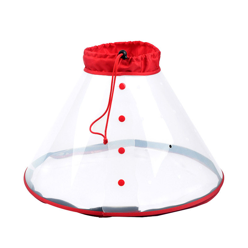 Pet Oxygen Mask, Oxygen Hood for Dogs and Cats, Dual-Use for Oxygen Inhalation and Nebulization, Elizabethan Nebulization Ring for Animal Oxygen Therapy