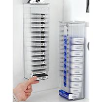 Storage box small pack of facial tissue storage rack napkin extraction box transparent tissue box wall-mounted entryway handkerchief paper