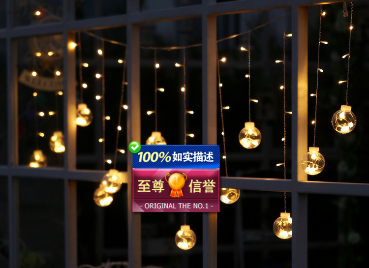 2018 Children's photography props Projection light ball warm light photo real light string ball background curtain Wedding decoration