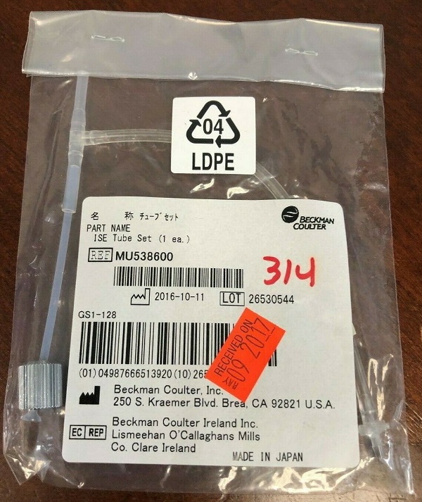 ISE Ion Pipeline MU538600 of Beckman Beckman Biochemical Meter