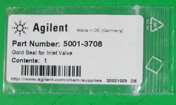 Anteren liquid phase gold plated seal entry valve 5001-3708 gold gaskets