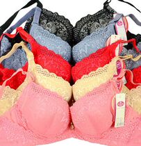 Arsonite bra 2178 B cups thick pure cotton sexy lace merry-back adjustment type Poly Pure Color Underwear