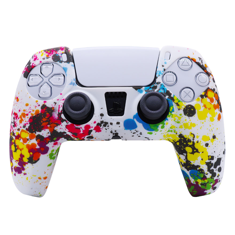 Sony PS5 Handle Painted Protective Case DualSense Non-slip Silicone Case PlayStation5 Protective Soft Case