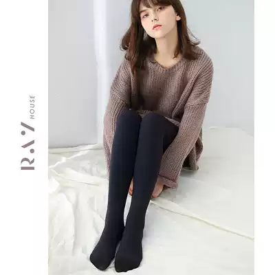 RAYHOUSE Japanese 680D comfortable mesh micro-pressure pantyhose women autumn base long stewardess gray pantyhose