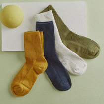 Short socks autumn stockings children in the stockings of socks tide autumn and winter solid color Net red thin Street stockings