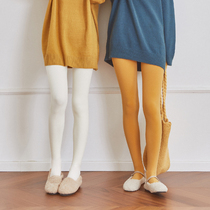 RAYHOUSE White autumn winter plus velvet thickened belly lifting hip leggings womens high waist warm Palace nine pantyhose