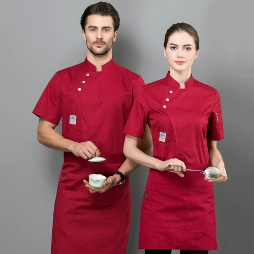 Отель Western Restaurant Chef Workwear Мужская летняя высококачественная модная кухня персонализированный шеф-повар Wear Wome Fashion Fashion с коротким рукавом