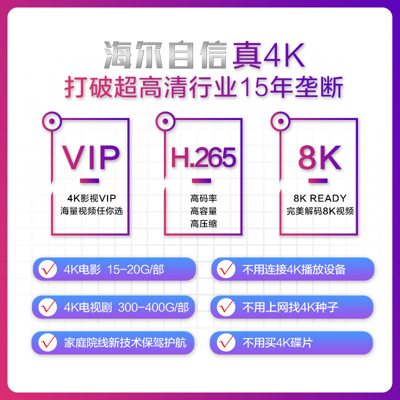 Haier/海尔 LU55C61 55英寸4K 液晶电视 图1