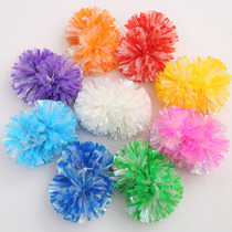 Matte dazzling hand-holding double head flower cheerleader Flower Square Dance Flower Ball Student Games cheerleading flower