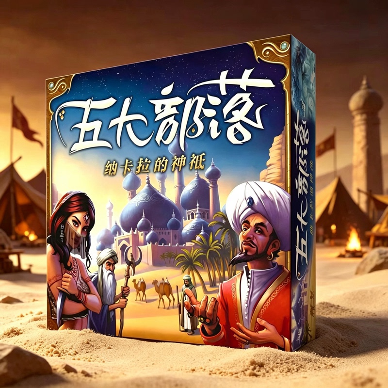 Five Tribes Deluxe Edition Collection with Promo Board Game Chinese Version for Gatherings and Leisure, Brand New Classic Chess Mechanism Five Tribes Deluxe Edition Collection with Promo Board Game Chinese Version for Gatherings and Leisure, Brand New Classic Chess Mechanism