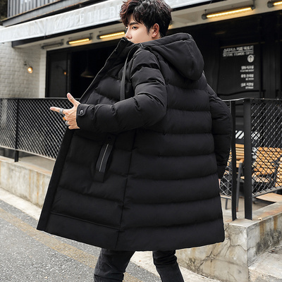 棉衣男士冬季外套中长款潮牌羽绒棉服