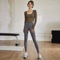 Листовой зеленый верх (с грудной прокладкой) + серые брюки титана