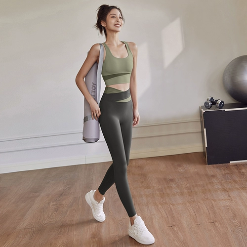DCW Весенний приталенный спортивный костюм, одежда для йоги, бюстгалтер для тренировок, комплект, для бега