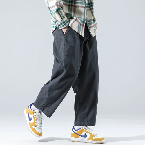 Осенние весенние японские ретро штаны для отдыха, свободный прямой крой