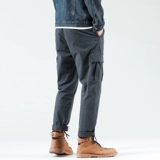 Martens, демисезонные ретро утепленные штаны для отдыха, свободный прямой крой, в американском стиле