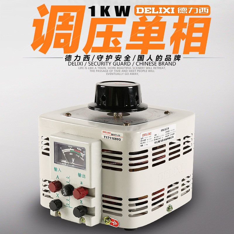Dresi Electric TDGC2-1KVA single-phase voltage regulator 1000W220v adjustable 0-250V contact booster