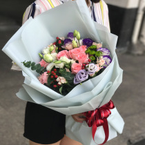 Pink beauty Rose cut flowers Changsha flower shop City free delivery birthday Teachers Day graduation gift