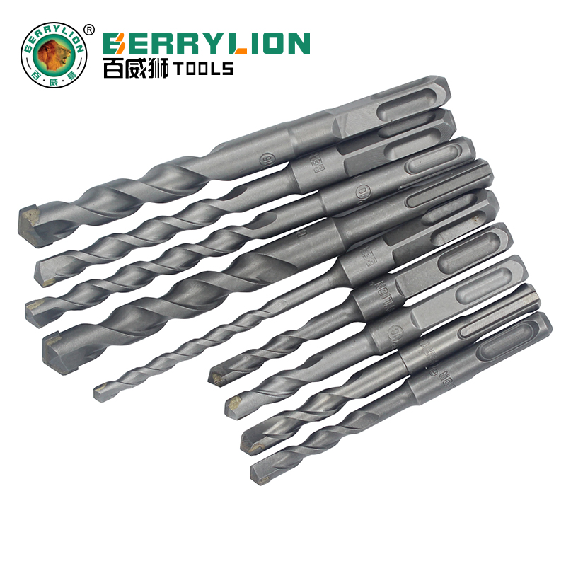 Budweilion Electric Hammer Drill Bit Impact Drill Bit Square Shank Round Shank Wearing Wall Cement Concrete Construction Wearing Wall Drill