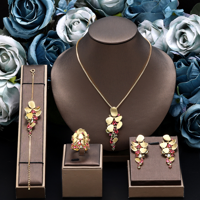 Middle Eastern Luxury Retro Palace Style Zircon Necklace and Earrings Set Bridal Wedding Dress Banquet Photography Accessories Middle Eastern Luxury Retro Palace Style Zircon Necklace and Earrings Set Bridal Wedding Dress Banquet Photography Accessories