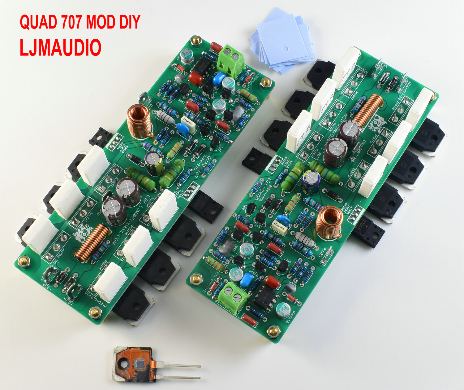 2PCS QUAD707 British Classic Verstärker 125W 8R, 250W 4R Stereo Audio DC +- 45V – Detail 1