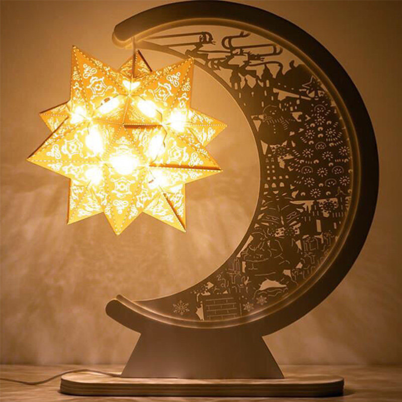 Paper carving lamp diy material creative Forbidden City handmade cultural and creative light and shadow lamp bedroom night lamp net red birthday gift customization