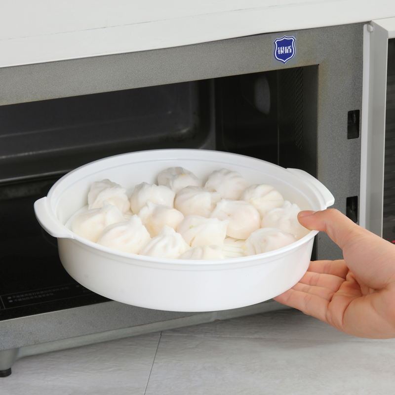 Microwave Steam Cage With Lid Steam Box Steamed Tray Special Utensil Steamed Stuffed Buns Steamed Stuffed Dumplings Water Dumplings Heated Plastic Steam Pot