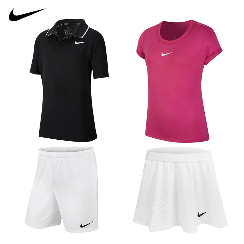 Nike Nike Children Tennis Suit Summer Teen Boy Girl Short Sleeve T-shirt Speed Dry Shorts Tennis Short Skirt Pants
