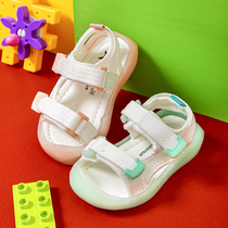Female baby sandals summer baby soft bottom non-slip boy toddler shoes baby baby toddler Princess Baotou baby shoes