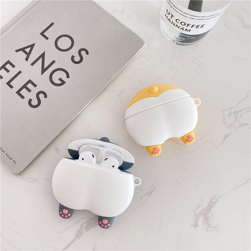 Cute Kirky airpods2 Protective Sleeve Applies Apple Trigeneration Wireless Bluetooth Headphone Shell pro3 Soft Silicone Tide
