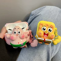 Apple, трехмерный мультяшный совместимый защитный чехол, iPhone3, беспроводные наушники