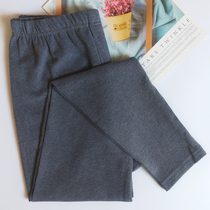 Mens thick velvet cotton trousers trousers spring and autumn middle-aged and elderly slim high-waisted trousers father warm pants men