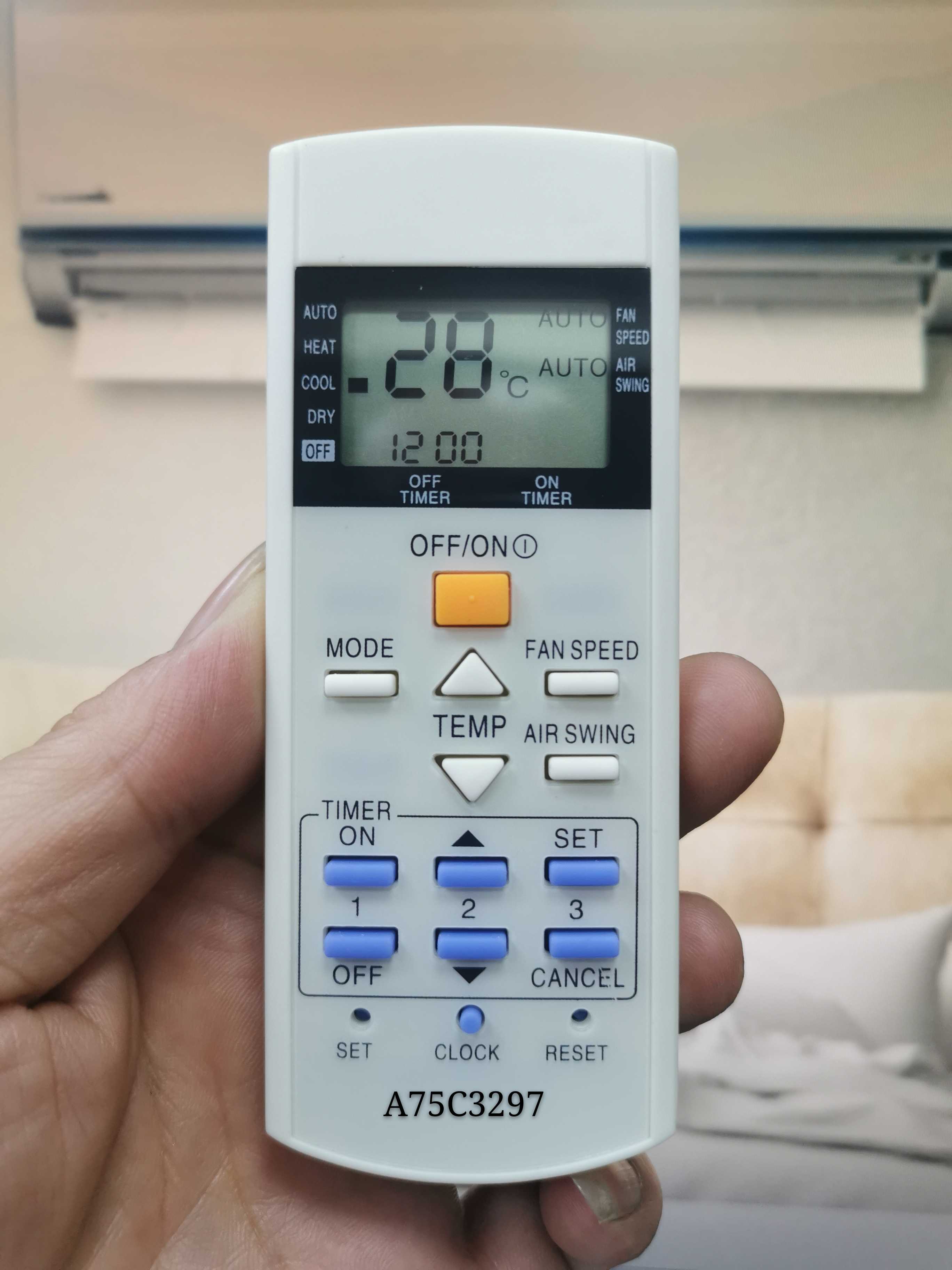 Suitable for Panasonic air conditioner air conditioner remote control model A75C3297 3823 3623 2815 3716